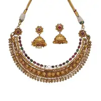 Traditional Antique Gold Necklace Set
