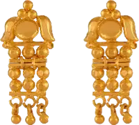 Antique Gold Temple Danglers