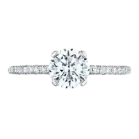 Classic Solitaire Diamond Ring (White Gold)