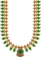 Emerald & Ruby Gold Haram Necklace