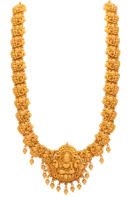 Traditional Temple Lakshmi Gold Necklace