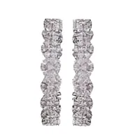 White Gold Diamond Bangles (Pair)