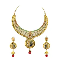 Kundan & Ruby Polki Bridal Set