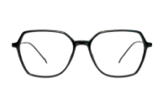 ACETATE BLACK & METAL LADIES THIN