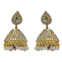 Royal Gold Jhumka Earrings