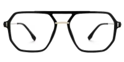 LensKandy Pilot Blue Cut Computer Glasses for Eye Protection | Zero Power, Anti Glare & Blue Light Filter Glasses | UV Protection Eye Glass for Men & Women (Black)