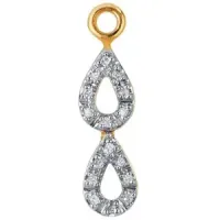 Double Teardrop Diamond Pendant