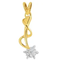 Starburst Gold Diamond Pendant