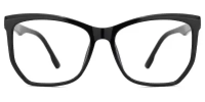 Black Full Rim Geometric