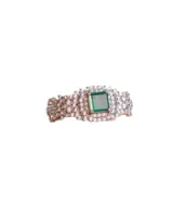 Emerald Square Centerpiece Bracelet